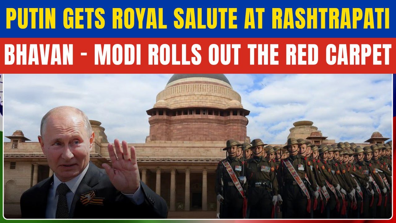Putin Receives CEREMONIAL WELCOME At Rashtrapati Bhavan, Gets GUARD OF HONOR | Modi-Putin Meet