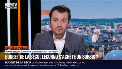 SIGNÉ BFM - "Sébastien Lecornu a mis toutes les chances de son côté pour espérer faire passer la première moitié de son budget de la Sécu"