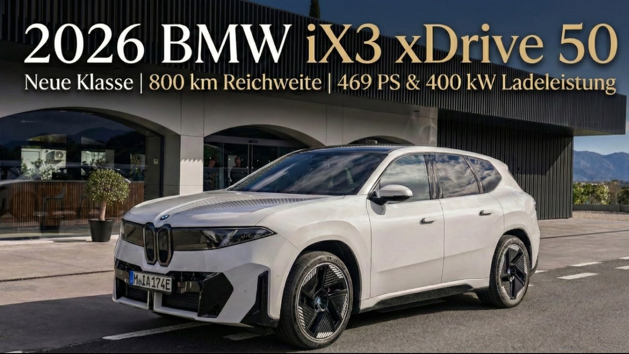 BMW iX3 50 xDrive (Alpineweiß) – Alles zu Technik, Akku & Innenraum