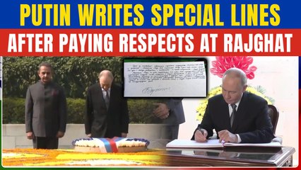 Putin Writes BIG Message After Paying Tributes to Mahatma Gandhi at Rajghat | What’s in the Message?