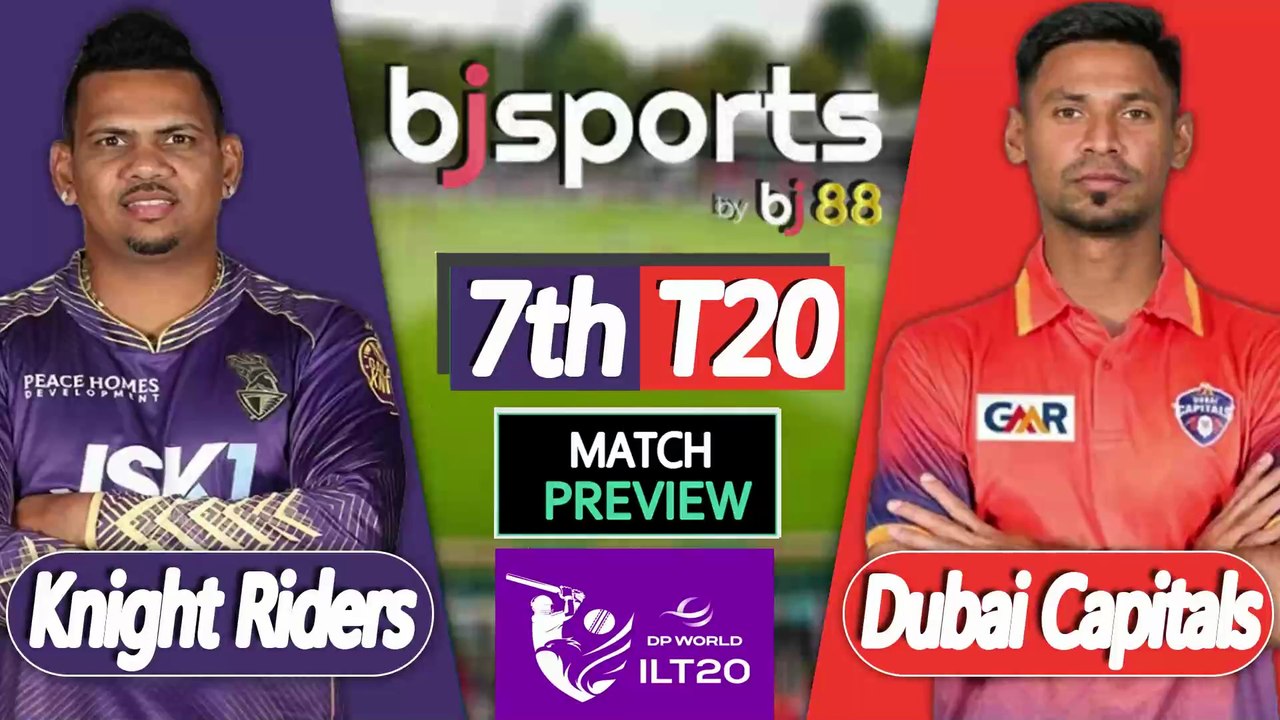 ILT20 2025-26 | Abu Dhabi Knight Riders vs Dubai Capitals 7th T20 Match Preview |