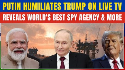 Putin’s SHOCKING Truth Bomb on World’s Top Spy Agency| Calls Out US HYPOCRISY on Russian Oil
