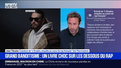 "Une partie de l'élite musicale doit composer avec des organisations criminelles", assure Joan Tilouine, co-auteur du livre enquête “L’Empire, enquête au cœur du rap français”