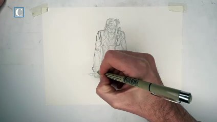 Dibujando cómics en la Vinuteca con Leandro Fernández