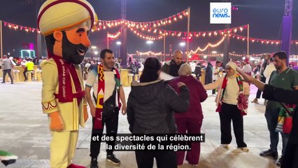 Qatar : deuxième journée de la Coupe arabe de football, la fan zone en ébullition