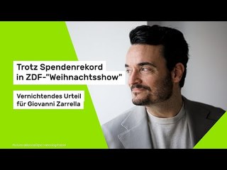 Giovanni Zarrella: Trotz Spendenrekord - vernichtendes Urteil für ZDF-"Weihnachtsshow"
