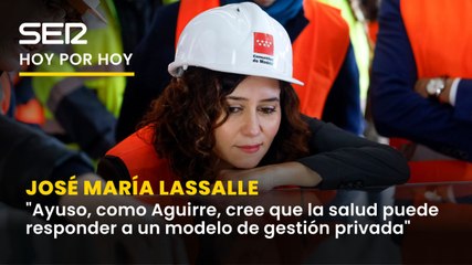 Lassalle: "Ayuso, como Aguirre, cree que la salud puede responder también a un modelo de gestión privada"