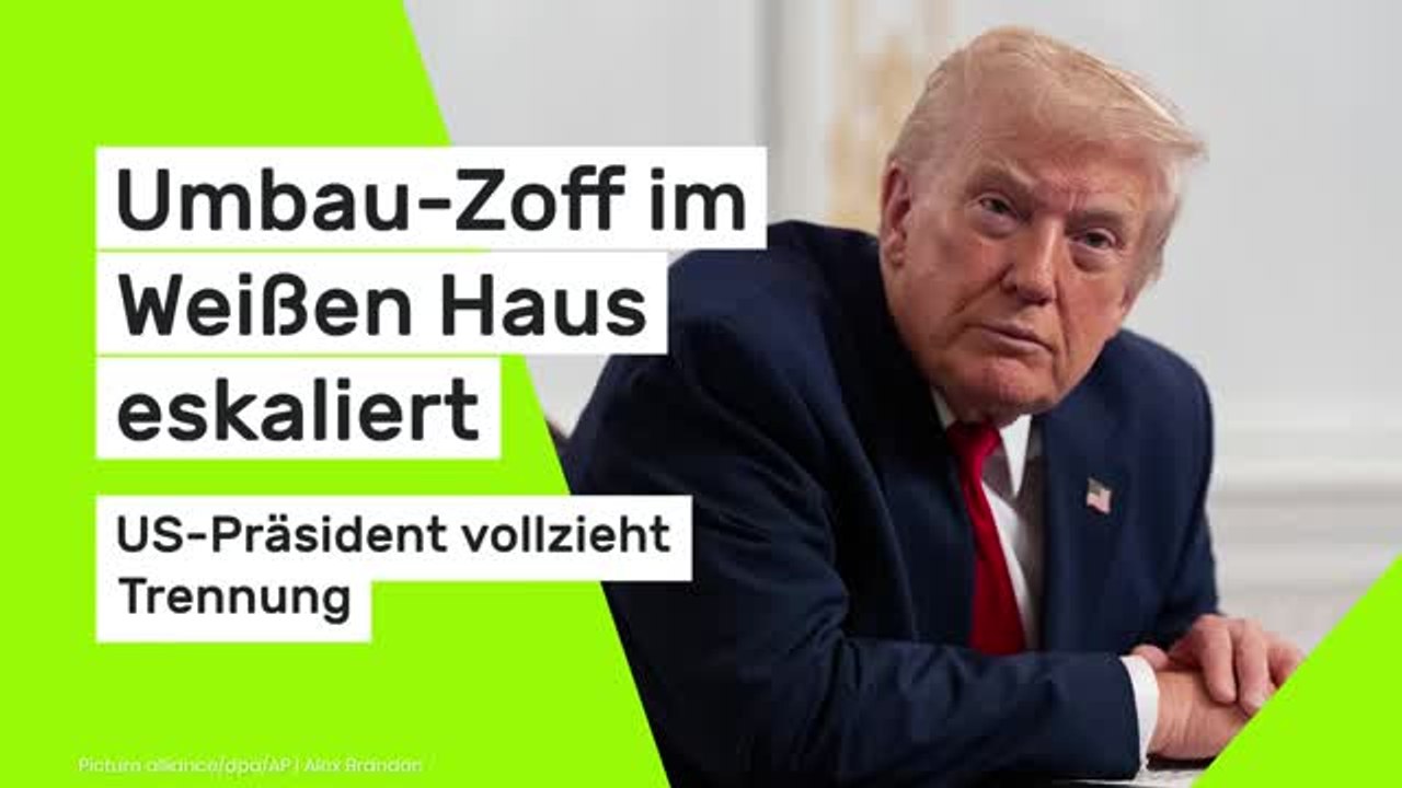 Donald Trump vollzieht Trennung nach Umbau-Zoff