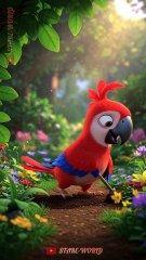 The Parrot Who Helped a Baby Squirrel Find Home ❤️Nobody Liked or Subscribed 😄 | Funny Moral Ending