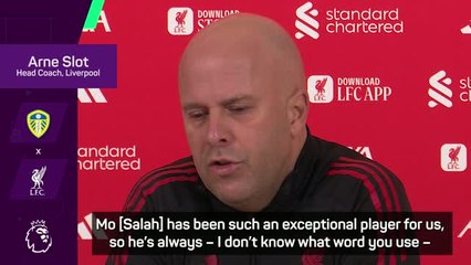 Slot not fazed by noise surrounding Salah's lack of minutes
