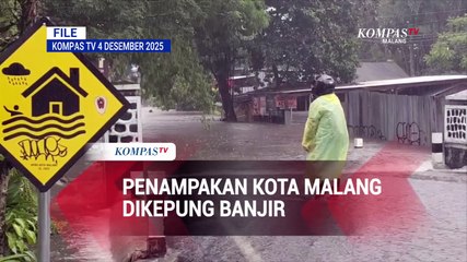Penampakan Kota Malang Dikepung Banjir, Motor Sampai Terseret