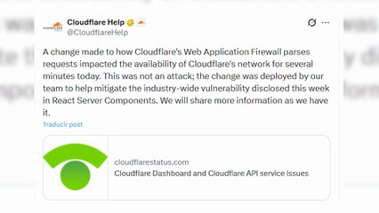 Cloudflare trabaja para resolver un nuevo fallo en sus servicios que afecta a LinkedIn y Zoom