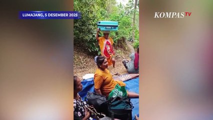 Video Amatir Banjir Lahar Panas Terjang Rumah Warga di Lumajang