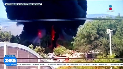 Se registra incendio en empresa de Hidalgo tras quema de basura