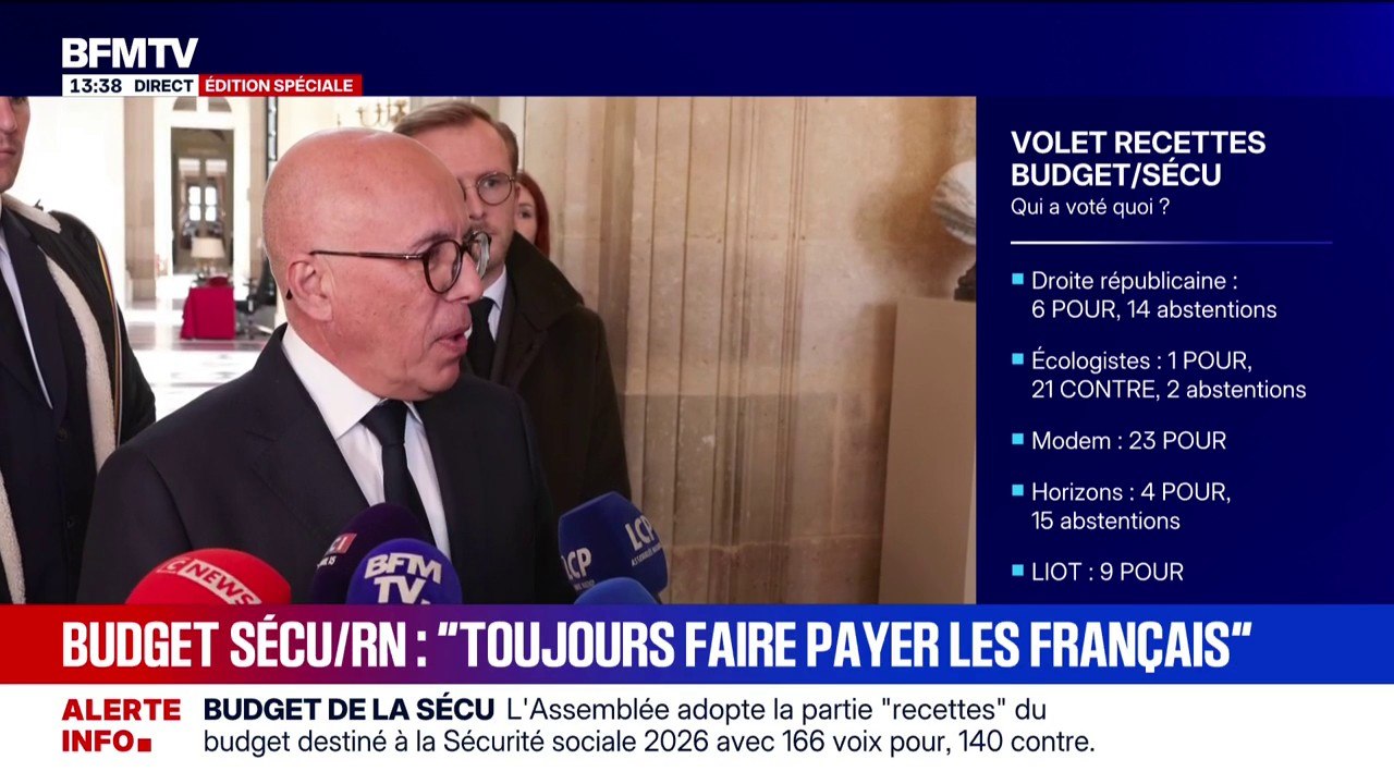 "Laurent Wauquiez a trahi ce qui a toujours été nos engagements": Éric Ciotti réagit au vote de la partie "recettes" du budget de la Sécu