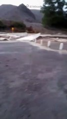 RíoFurioso en Alfarcito  Así se veía el caudal de agua bajando esta tarde en el paraje Alfarcito