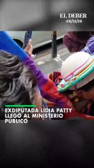 Exdiputada Lidia Patty llegó al Ministerio Público