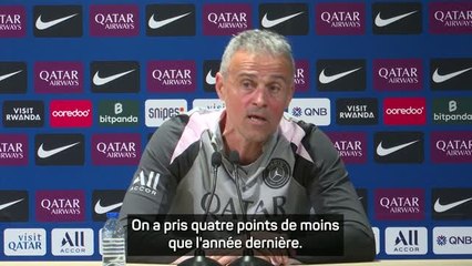 PSG - Luis Enrique : "Lens leader, c'est mérité"
