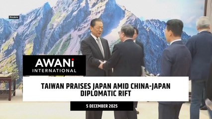 Taiwan praises Japan amid China-Japan diplomatic rift