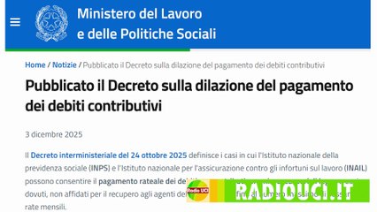 DEBITI CONTRIBUTIVI: Fino a 60 Rate con INPS e INAIL!