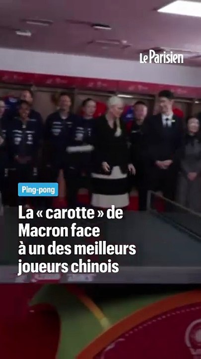 Ping-pong : la « carotte » de Macron face à un des meilleurs joueurs chinois