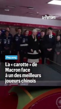 Ping-pong : la « carotte » de Macron face à un des meilleurs joueurs chinois