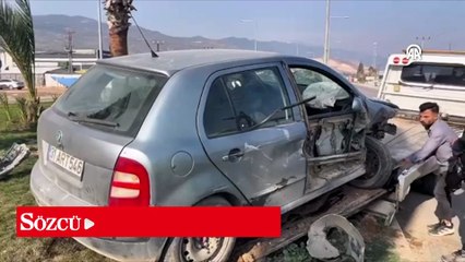 Hatay'da iki aracın çarpıştığı kazada 5 kişi yaralandı