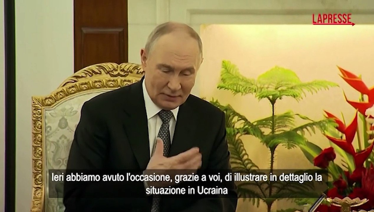 Russia-India, Putin a Modi: "Grazie per gli sforzi profusi per la pace in Ucraina"