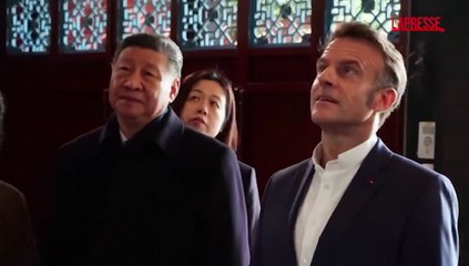 Cina: Xi mostra a Macron il Dujiangyan, un antico sistema di immigrazione