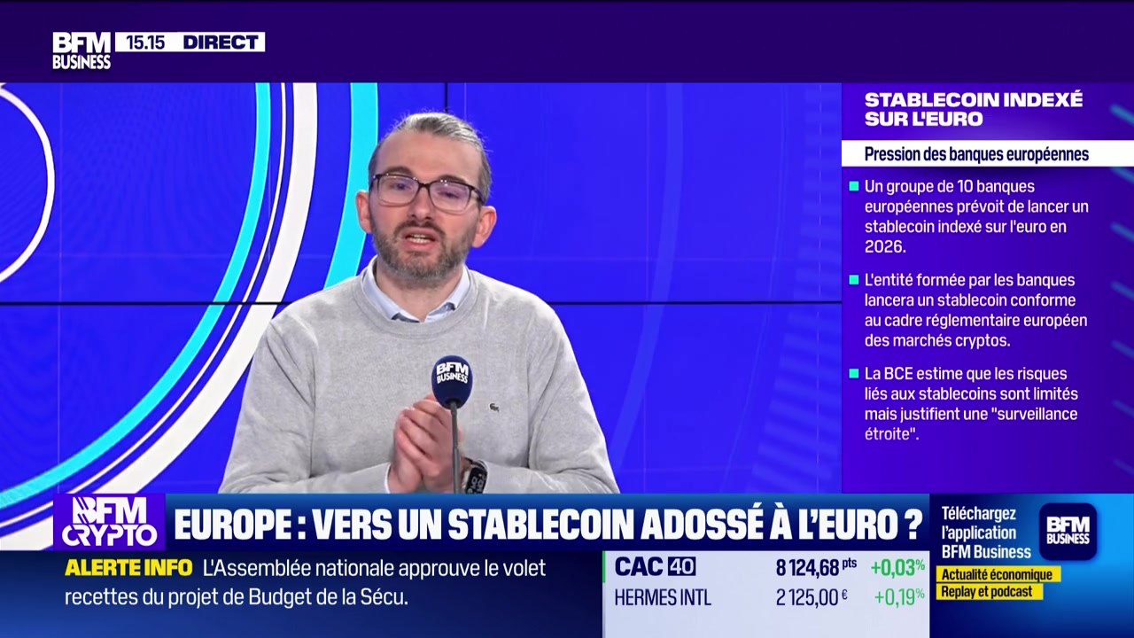 BFM Crypto, les Pros : Europe, vers un stablecoin adossé à l'euro ? - 05/12