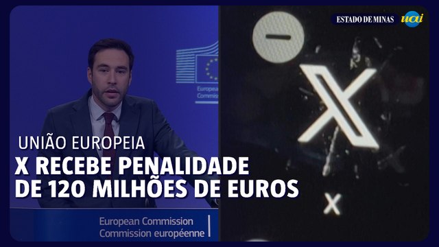Rede social X é multada em 120 milhões de euros pela União Europeia