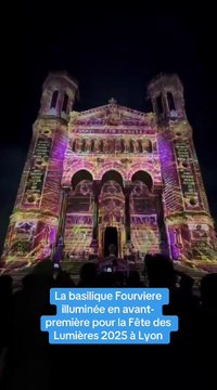 Fête des Lumières de Lyon 2025 : l'illumination de la Basilique Fourvière