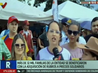 Familias del estado Barinas se beneficiaron con venta de productos a precios solidarios