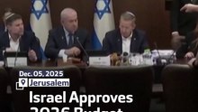 Israel Approves 2026 Budget With $35 Billion for Defense