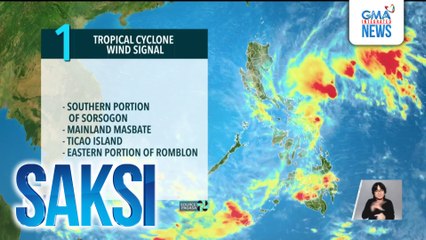 Signal no. 1, nakataas na sa ilang lugar dahil sa Bagyong Wilma | Saksi