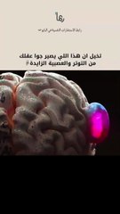 وش اللي يصير في الدماغ🧠 وقت التوتر؟__1. ارتفاع هرمون الكورتيزول__وقت التوتر، الجسم يفر(