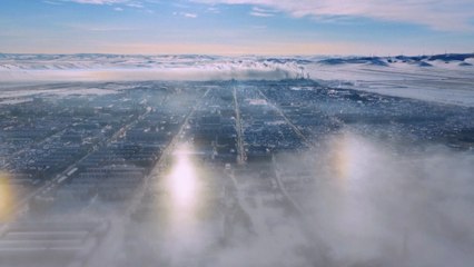 Rare sun dogs seen in Inner Mongolia