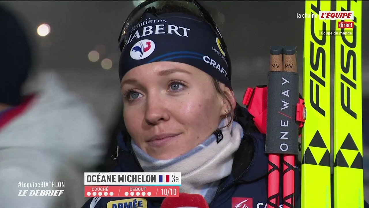 Océane Michelon, troisième du sprint d'Östersund : « Je suis contente de faire le travail à 100 % » - Biathlon - Coupe du monde (F)