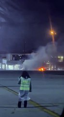 Esteira pega fogo e força evacuação de voo da Latam em Guarulhos