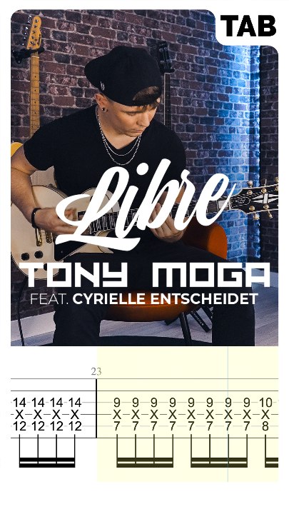 Tony Moga ft. Cyrielle Entscheidet (Guitar Tab)
