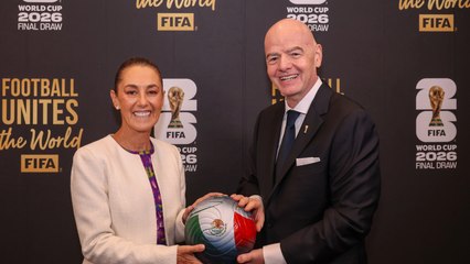 Claudia Sheinbaum llega al Sorteo del Mundial 2026