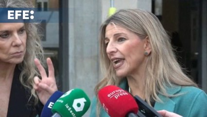 Yolanda Díaz asume la discrepancia "manifiesta" con el PSOE en el Sáhara y no van a cejar