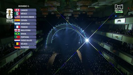 Presentación de Andrea Bocelli en el sorteo de la FIFA