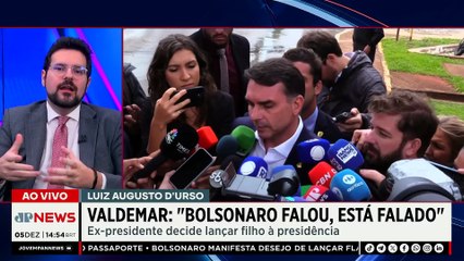 Valdemar apoia Jair Bolsonaro e dá sinal verde para Flávio concorrer à Presidência | TEMPO REAL