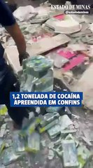 1,2 tonelada de cocaína é apreendida em Confins