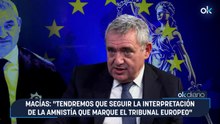 Macías: "Tendremos que seguir la interpretación de la amnistía que marque el Tribunal Europeo"