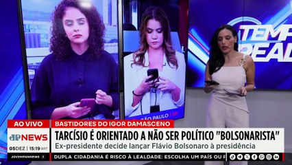 Tarcísio ‘pouco bolsonarista’ afetou escolha de Flávio como nome de Jair Bolsonaro | TEMPO REAL