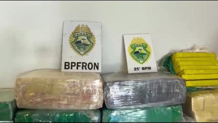 Polícia intercepta Frontier com maconha avaliada em R$ 1,6 milhão em Umuarama