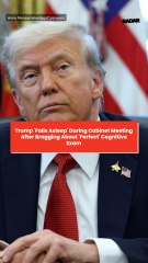 Trump 'Falls Asleep' During Cabinet Meeting After Bragging About 'Perfect' Cognitive Exam