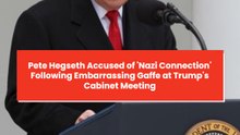 Pete Hegseth Accused of 'Nazi Connection' Following Embarrassing Gaffe at Trump's Cabinet Meeting